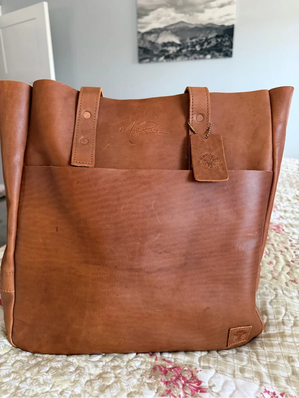 Oak River Company Tote with Matching Zip Pouch